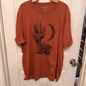 Orange Graphic Short Sleeve Tee